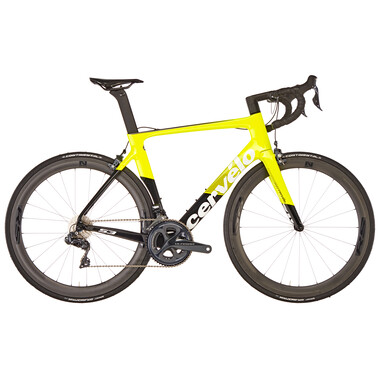 Bicicletta da Corsa CERVÉLO S3 Shimano Ultegra Di2 8050 36/52 Giallo Fluo/Nero 2019 0